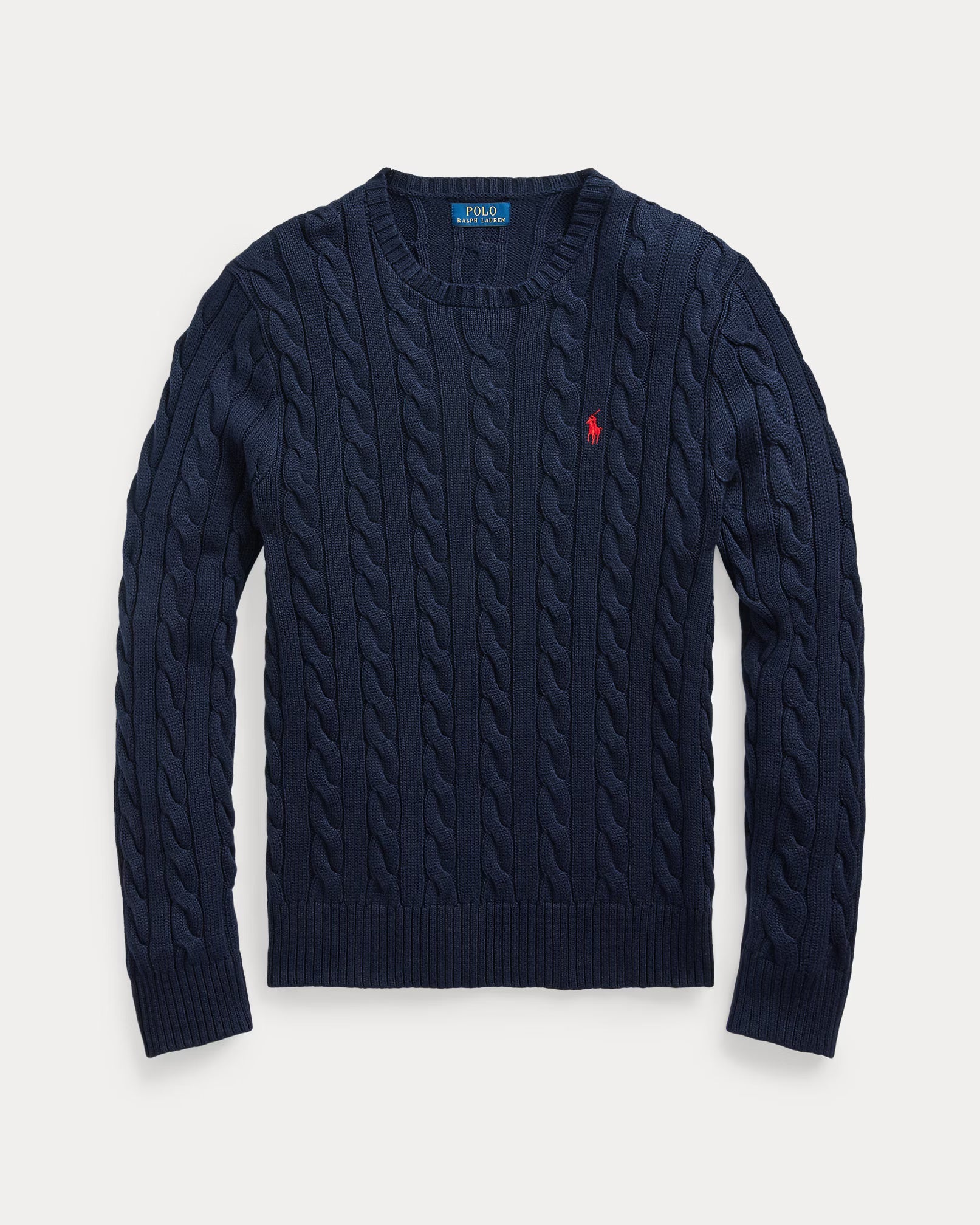 RL - Cable-Knit Cotton Jumper