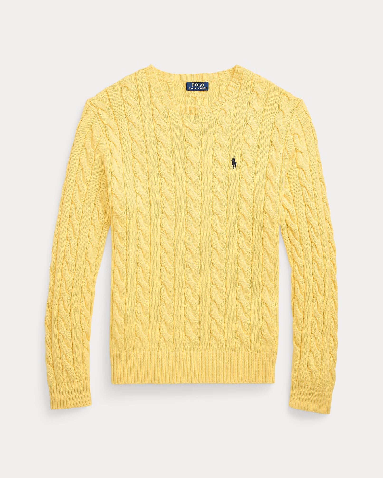 RL - Cable-Knit Cotton Jumper