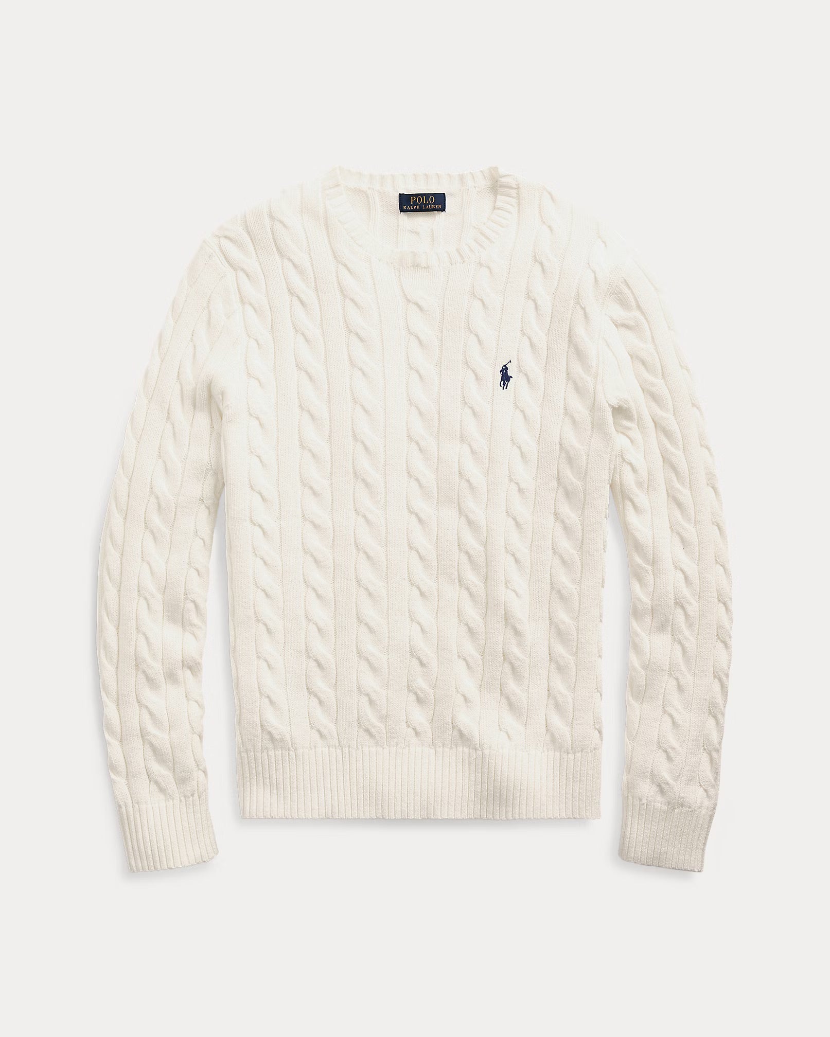 RL - Cable-Knit Cotton Jumper