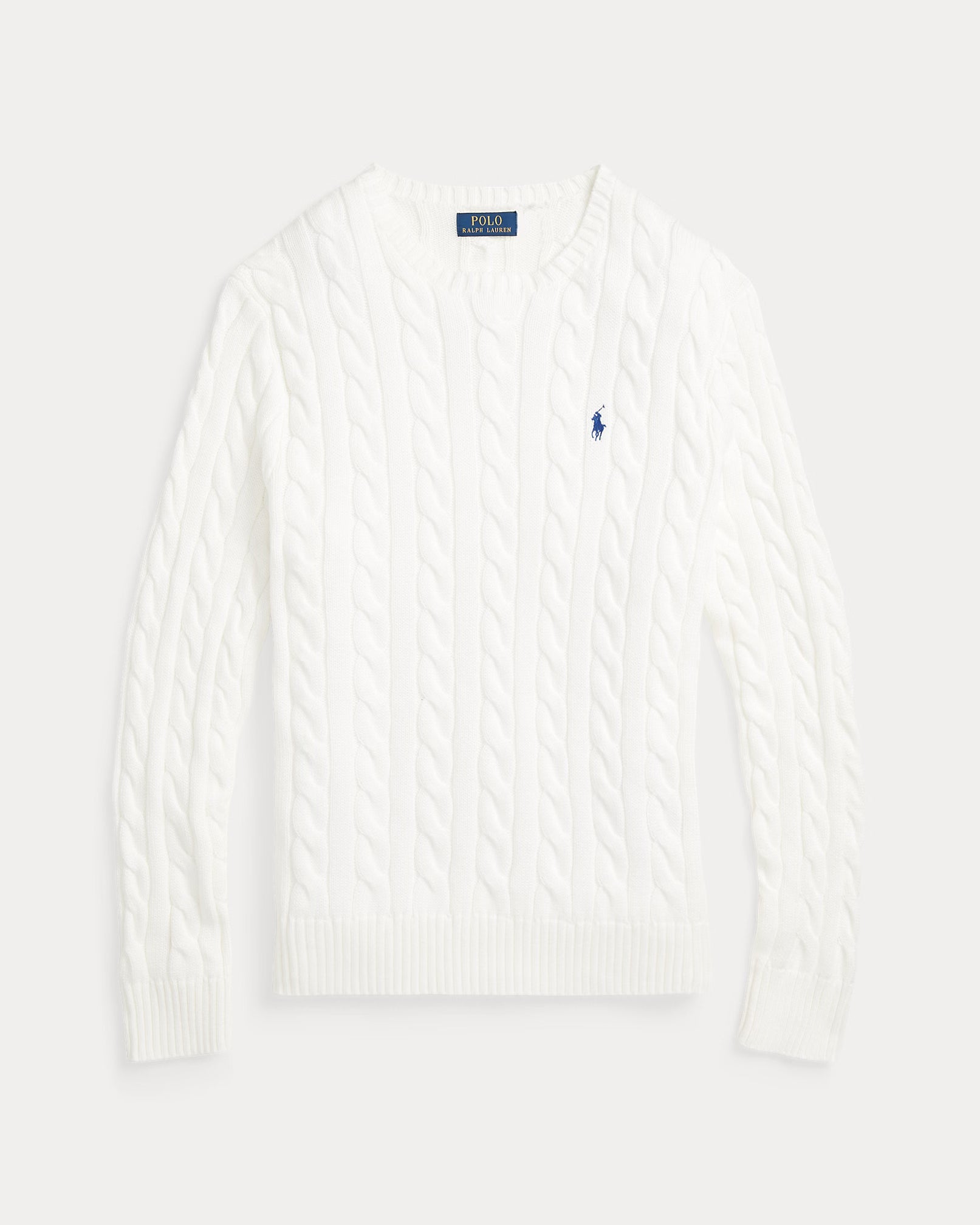 RL - Cable-Knit Cotton Jumper