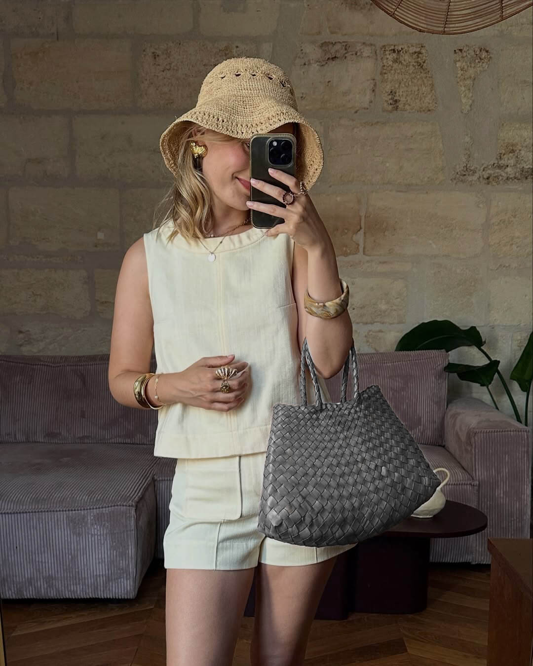 Madeleine™ | Geflochtene Tasche Mittel