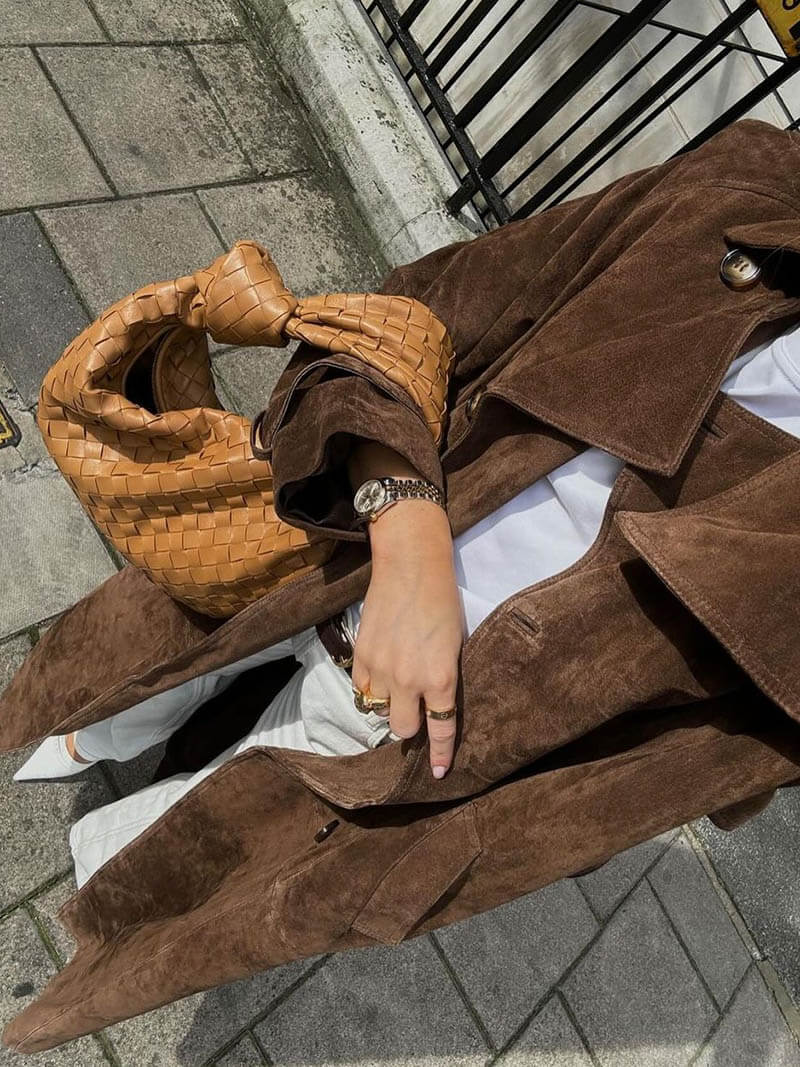 Molly™ | Kunstwildleder Trenchcoat