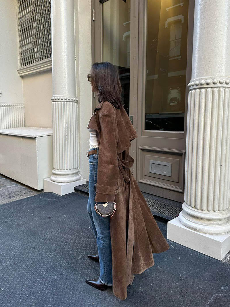 Molly™ | Kunstwildleder Trenchcoat