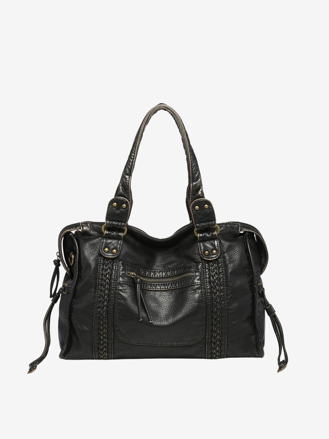 Arabell™ | Schwarze Damen Schultertasche