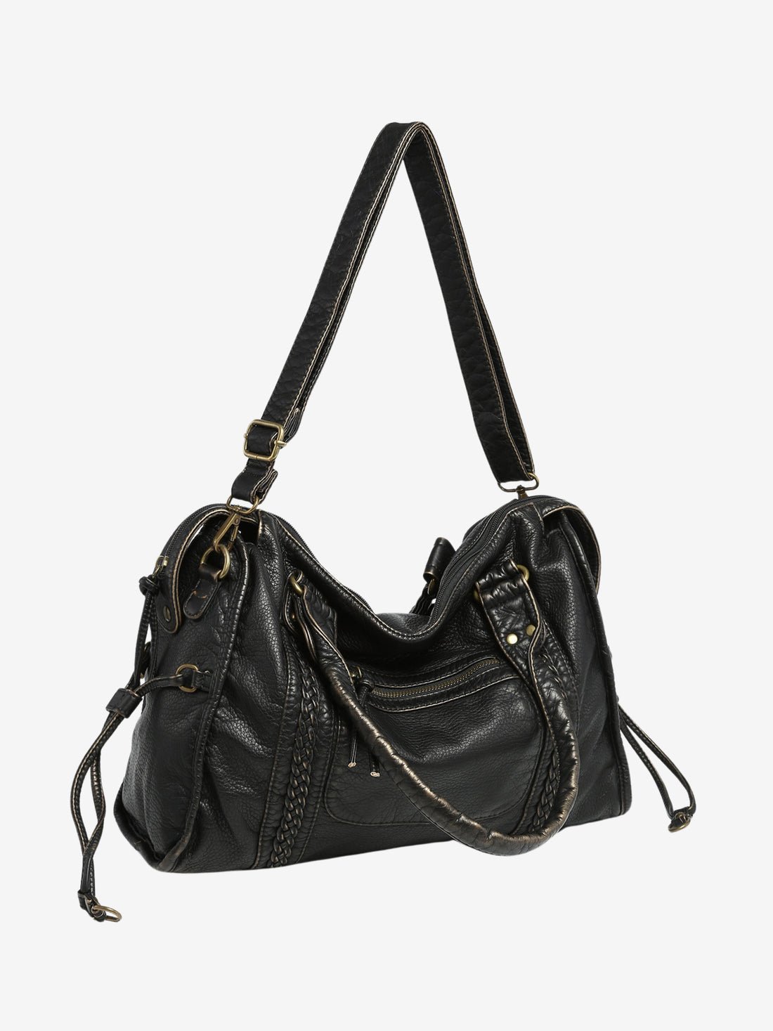 Arabell™ | Schwarze Damen Schultertasche
