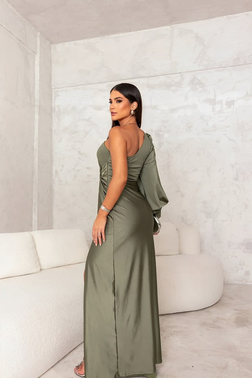 Averra™ | Elegant One Shoulder Dress